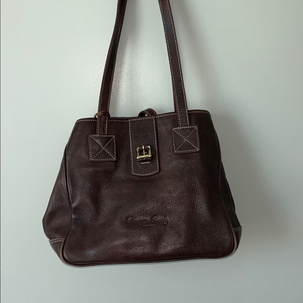 Dooney & Bourke Dark Brown Leather Shoulder Bag